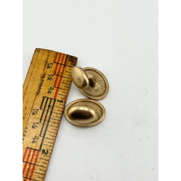 Vintage estate Krementz plated cuff links - Picture 5 of 5
